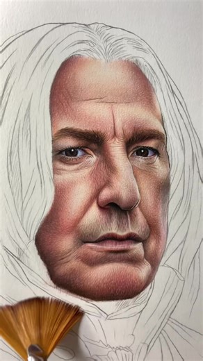 Drawing Severus Snape with Color Pencils Tutorial