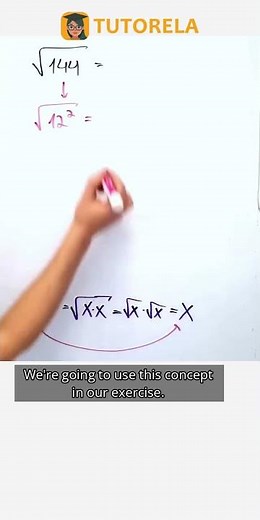 Solving for √144: Step-by-Step Explanation #Math #PowersAndRoots-Basic #SquareRoots
