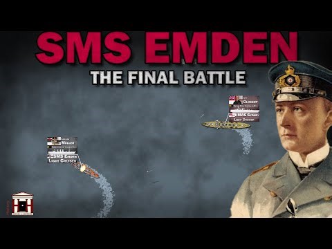 SMS Emden, 1914: The battle of Cocos Islands and the most famous cruiser of the war