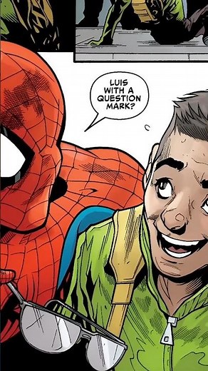 Spider-Man protects a kid...