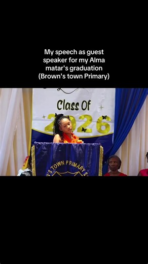 Guest Speaker Graduation Speech at Brown's Town Primary