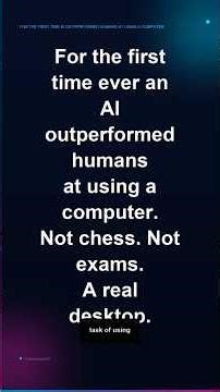 For the first time AI outperformed humans at using a real desktop computer. 🖥️