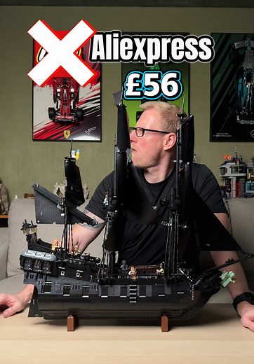 O modelo de navio pirata do Jack Sparrow da Aliexpress