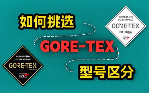教你挑选GORE-TEX的衣服，以及区分各大型号功能