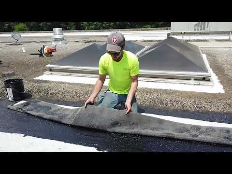 Built Up Roof Repair using Modified Bitumen