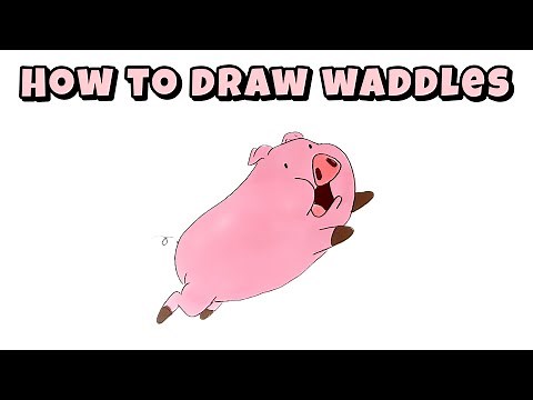 How to Draw Pet Pig Waddles from Gravity Falls: Marker Drawing Perfect for Beginners