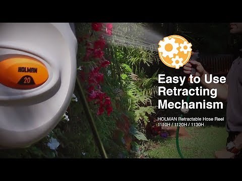 How to use the Retracting Mechanism in a Holman Retractable Hose Reel