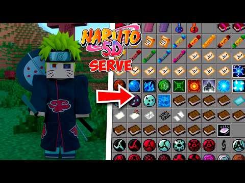 This is the new Naruto 5D addon server for Minecraft Bedrock 26.3.