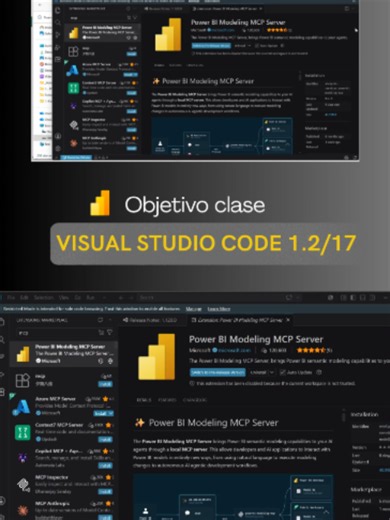 🚀 Instala MCP en Visual Studio Code en menos de 1 minuto. En este tutorial rápido te muestro cómo configurar MCP paso a paso para conectar herramientas de IA como Claude con tu entorno de desarrollo y Power BI. ⚡💻 ✅ Instalación rápida ✅ Configuración básica ✅ VS Code listo para usar con IA ✅ Ideal para automatizar tareas y trabajar más rápido Si te gusta este tipo de contenido sobre IA, Power BI y automatización, sígueme porque viene una serie muy potente 👀🔥 🌐 TODOS MIS LINKS, REDES Y CONTA