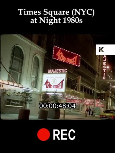 Times Square NYC at Night 1980s #nostalgia #fyp #nyc #newyork #newyorkcity