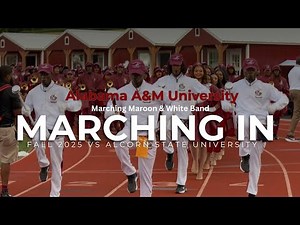 Alabama A&M University Marching In vs Alcorn State | 2025 Louis Crews Classic | 4K 2160p 🔥🎥🎬‼️
