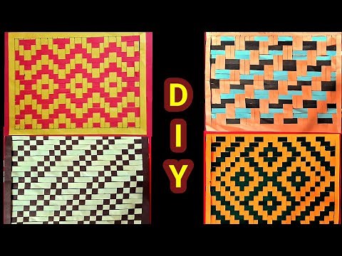 "How to Make Easy & Beautiful Paper Weaving Designs ✂ | DIY Craft Ideas for Beginners"
