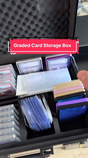 Best case for collectors. #gradedcardstoragebox #tcgcollector #tcgpokemon #gradedcards #pokemon