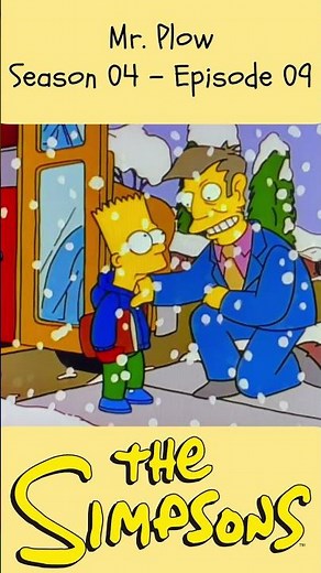 The Simpsons - School is Open Thanks to Mr. Plow - S04E09 #thesimpsons