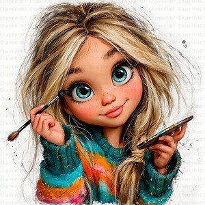 Girl Makeup Clipart, Beauty Fashion Illustration (digital Download) - Etsy