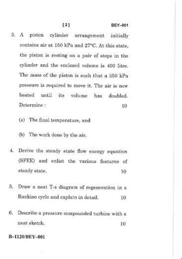 BEY - 001 December 2024 Question Paper