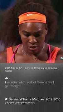 2015 Miami Open SF - Serena Williams vs Simona Halep