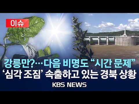 [이슈] '강릉 이어 경북도'…안동·임하댐 가뭄 '주의' 진입/2025년 9월 8일(월)/KBS