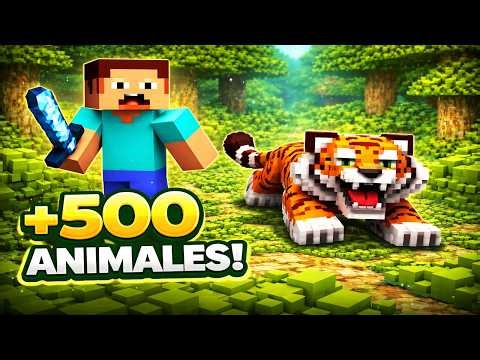 SURVIVING OVER 500 ANIMALS IN MINECRAFT IS VERY DIFFICULT!