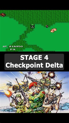 Jackal (NES) Stage 4: Checkpoint Delta