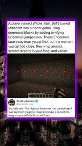 A player named Whole_Yam_9919 turnedMinecraft into a horror game using command blocks by adding