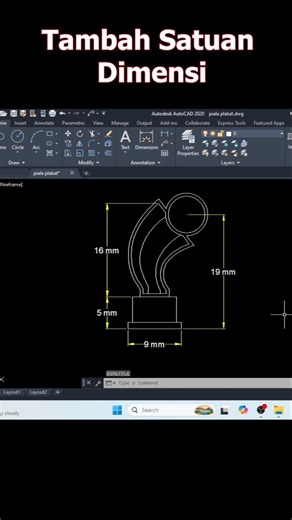 Add dimension units #autocad #dimension
