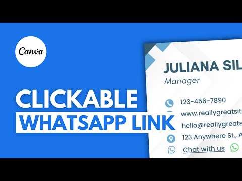 How to Create a Clickable WhatsApp Link in Canva (Step-by-Step 2026)
