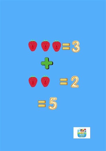 Addition Made Easy 1-5 | Fun Math for Kids #math #addition #funlearning #learningmath #shorts
