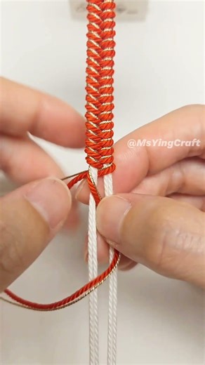How to Tie Fishbone Knot 2601124 Quick Macrame Tutorial #shortstutorial #knot #diy#handmade #macrame