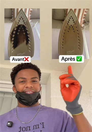 Nettoyez facilement votre fer à repasser ?? (Attention à vous ⚠️)😱😍🙌 #fyp #viral