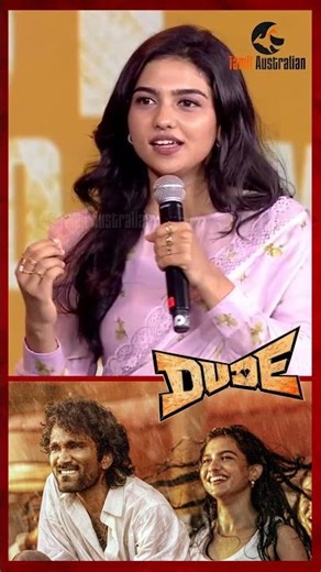 Mamitha Baiju speech at DUDE Diwali Music Concert