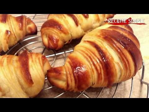 Croissants avec pâte feuilleté levée maison