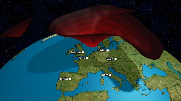 Sturm wird zum Bombenzyklon und zieht nach Deutschland