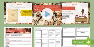 Into the Unknown Pre-1914 Literature Lesson Pack 8: Satire