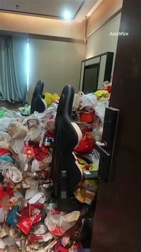 Grim vid shows hotel guest from hell leave room in stomach-churning state | The Sun