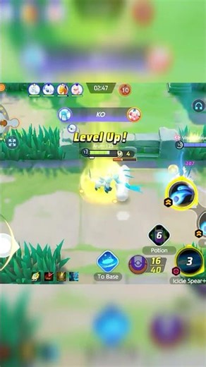 GLACEON GEMPLAY❄🐱💙 IN POKEMON UNITE || #POKEMONUNITEGAMING #SHORT