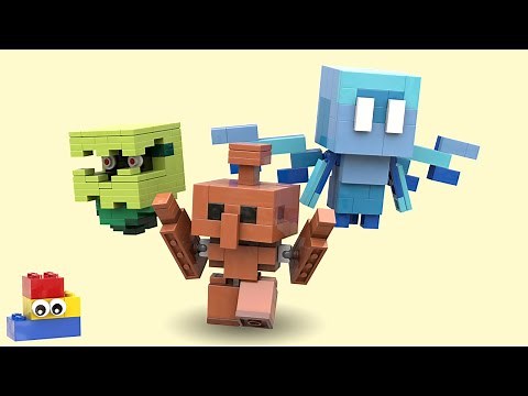 LEGO Minecraft: Glare, Allay, and Copper Golem Tutorials (Mob Vote 2021)