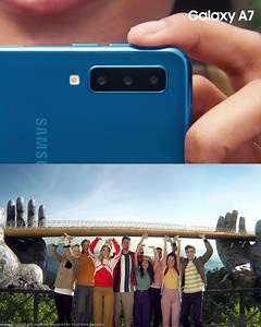 Nya Galaxy A7 är här. Bredda ditt perspektiv med trippelkameran och skapa nya minnen med Galaxy A7. Upptäck den nu: https://bit.ly/2ExPM7M | Samsung