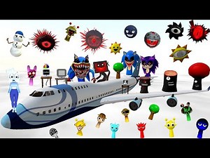 AIRPLANE INCREDIBOX [ MISS SPRUNKI ] MR SUN TREE FUN COMPUTER PHASES SPARTAN KICKING in Gmod