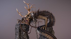 Serpent Dragon Diorama - Download Free 3D model by MightyPinecone (@Mighty.Pinecone)