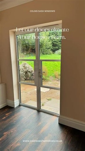 External Heritage French Doors in White | Aluminium Steel-Look Classic Doors UK