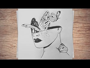 Easy Drawing / Pencil Sketch Drawing For Beginners / آموزش نقاشی ساده