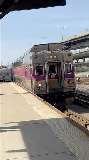 Mbta commuter rail enters North Station