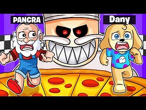 ESCAPE the EVIL PIZZA MAKER! 🔪👿🍕 Papa Pizza's in Roblox with Pancracio and Permon
