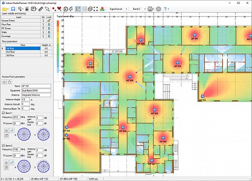Indoor RadioPlanner 2.1 | Planning Tool for Wi-Fi and other Indoor Networks