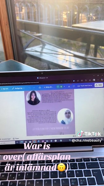 Kriget är över: Affärsplan Inlämnad