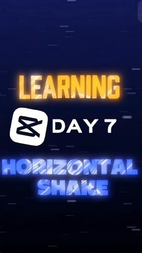 LEARNING CAP CUT DAY 7 ✅ HORIZONTAL SHAKE TUTORIAL#shorts #editingshortvideo