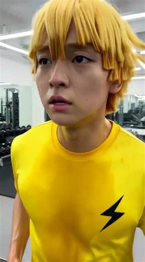 Zenitsu & Inosuke Workout in the Gym #anime #紅蓮華