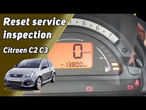 How to reset service inspection reminder - Citroen C2 C3
