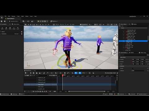 Fit Unreal's Control Rig to your character with Mannequin skeleton